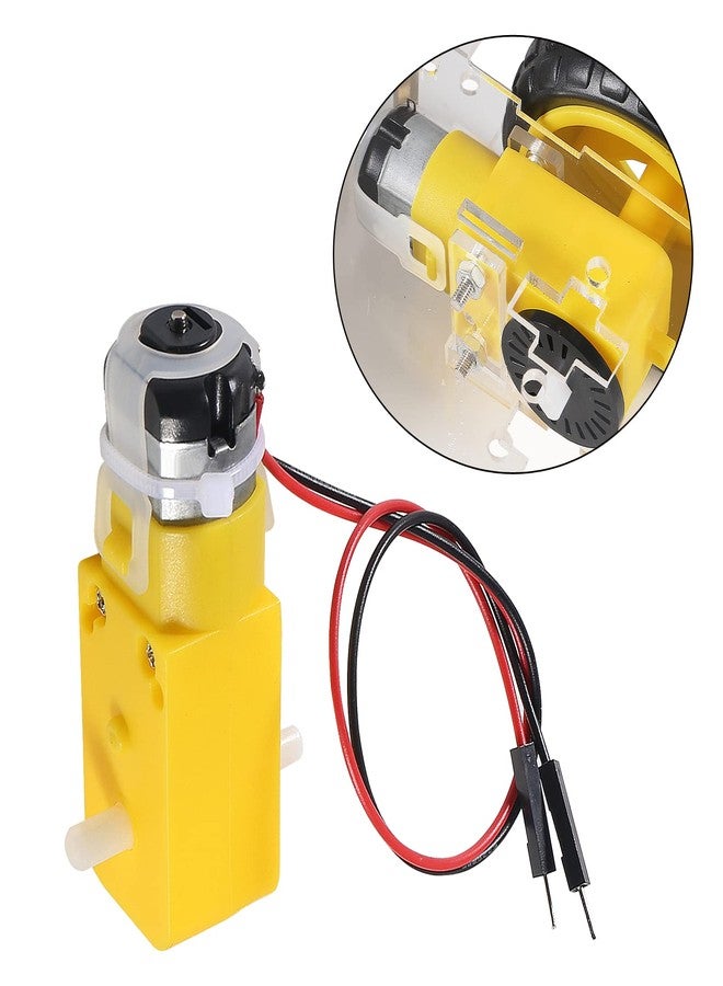 ACEIRMC 8pcs TT DC Gearbox Motor Dual Shaft 3-6V Gear Motor 200RPM Ratio 1:48 Shaft Motor with 2.54mm Wire for Arduino Smart Car Robot - Image 3